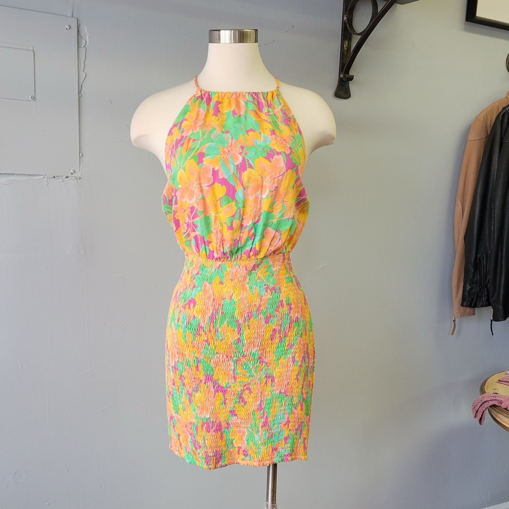 Floral Halter Dress
